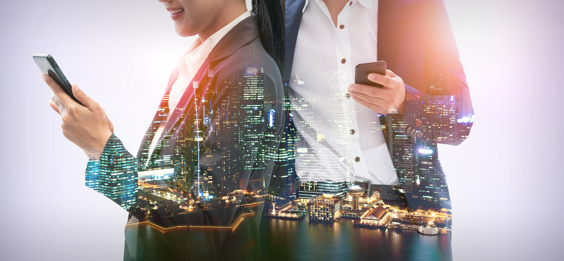 Mobile phone telecommunication technology concept
